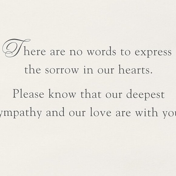 Papyrus Sympathy Card | Deepest Sympathy & Love - Picture 4 of 5